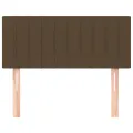 Tête de lit Marron Foncé 100x5x78/88 cm Tissu