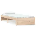 Cadre de lit bois massif 75x190 cm petit simple