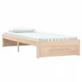 Cadre de lit bois massif 75x190 cm petit simple