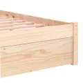 Cadre de lit bois massif 75x190 cm petit simple