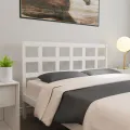 Tête de lit Blanc 165,5x4x100 cm Bois massif de pin