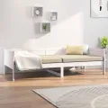 Lit de jour Blanc Bois massif de pin 90x190 cm