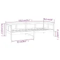 Lit de jour Blanc Bois massif de pin 90x190 cm