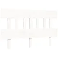 Cadre de lit avec tête de lit blanc 140x200 cm bois massif