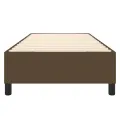 cadre de lit Marron foncé 80x200 cm Tissu