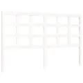 Cadre de lit avec tête de lit blanc 160x200 cm bois massif