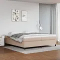 cadre de lit Cappuccino 200x200 cm Similicuir