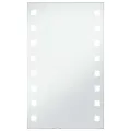 Miroir mural à LED pour salle de bains 60x100 cm