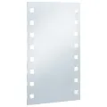 Miroir mural à LED pour salle de bains 60x100 cm