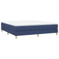 cadre de lit Bleu 160x200 cm Tissu