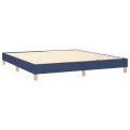 cadre de lit Bleu 160x200 cm Tissu