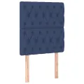 Tête de lit à LED Bleu 80x7x118/128 cm Tissu