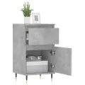 Buffets 2 pcs gris béton 40x35x70 cm bois d'ingénierie