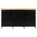 Buffet 140x38x76 cm Bois de manguier brut