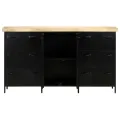 Buffet 140x38x76 cm Bois de manguier brut