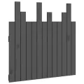 Tête de lit murale Gris 82,5x3x80 cm Bois massif de pin