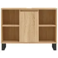Armoire salle de bain chêne sonoma 80x33x60cm bois d'ingénierie
