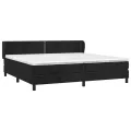 cadre de lit et matelas Noir 200x200 cm Velours