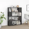 Bibliothèque/Séparateur de pièce Gris 100x24x124 cm