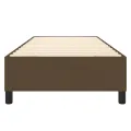 cadre de lit Marron foncé 100x200 cm Tissu