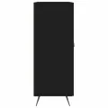 Buffet noir 69,5x34x90 cm bois d'ingénierie