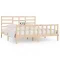 Cadre de lit Bois de pin massif 200x200 cm