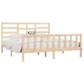 Cadre de lit Bois de pin massif 200x200 cm
