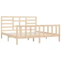 Cadre de lit Bois de pin massif 200x200 cm