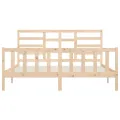 Cadre de lit Bois de pin massif 200x200 cm
