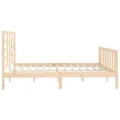 Cadre de lit Bois de pin massif 200x200 cm