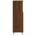 Armoire de bain chêne marron 30x30x100 cm bois d'ingénierie