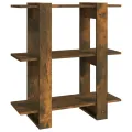 Bibliothèque/Séparateur de pièce Chêne fumé 80x30x87 cm