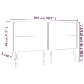 Têtes de lit 4 pcs Vert foncé 100x5x78/88 cm Velours