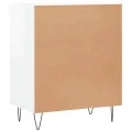 Buffet blanc brillant 57x35x70 cm bois d'ingénierie