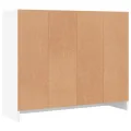 Buffet blanc 91x28x75 cm bois d'ingénierie