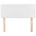 Tête de lit Blanc 80x5x78/88 cm Similicuir