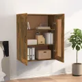 Armoire murale suspendue Chêne fumé 69,5x32,5x90 cm