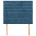 Têtes de lit 2 pcs Bleu foncé 80x5x78/88 cm Velours