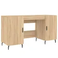 Bureau chêne sonoma 140x50x75 cm bois d'ingénierie