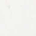 Cadre de lit blanc 90x190 cm simple bois massif de pin