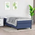 cadre de lit Bleu 80x200 cm Tissu