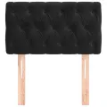 Tête de lit Noir 80x7x78/88 cm Velours