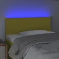 Tête de lit à LED Vert 80x5x78/88 cm Tissu