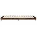 Cadre de lit chêne fumé 75x190 cm bois d'ingénierie