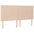 Têtes de lit 4 pcs Cappuccino 100x5x78/88 cm Similicuir