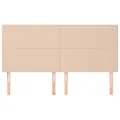 Têtes de lit 4 pcs Cappuccino 100x5x78/88 cm Similicuir
