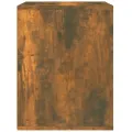 Table de chevet murale Chêne fumé 50x36x47 cm