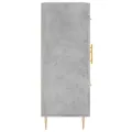 Buffet gris béton 69,5x34x90 cm bois d'ingénierie