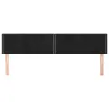 Têtes de lit 2 pcs Noir 80x5x78/88 cm Velours