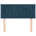 Tête de lit Bleu foncé 80x5x78/88 cm Velours